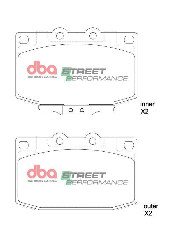 DBA  SP PERFORMANCE  BRAKE PADS [ MAZDA RX7 1992 - 2002 F ] - TecDoc Only