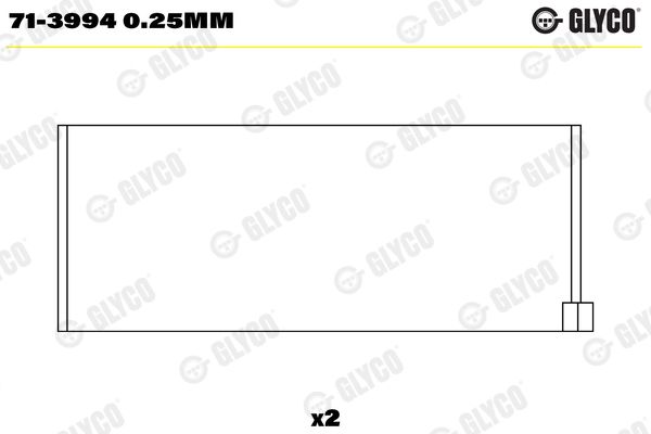 GLYCO 71-3994 0.25mm Connecting Rod Bearing