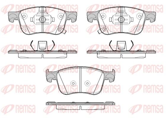 Brake Pad Set, disc brake 1808.12