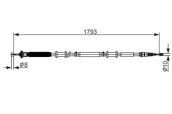 BOSCH 1 987 482 580 Cable Pull, parking brake