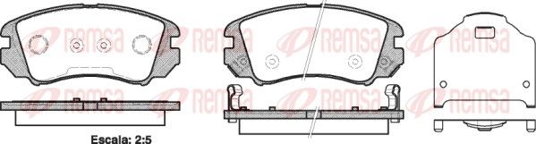 Brake Pad Set, disc brake 0953.22