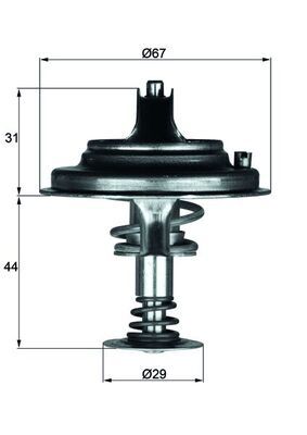 Thermostat, Kühlmittel