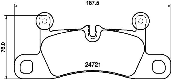 Brake Pad Set, disc brake 8DB 355 015-101