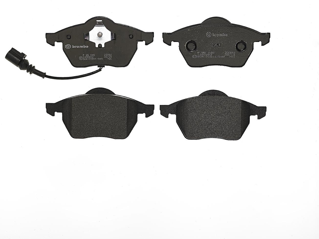 BREMBO P 85 045 - Bremsbelagsatz, Scheibenbremse PRIME LINE