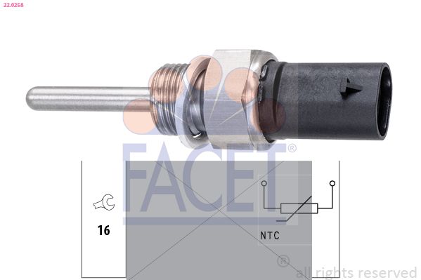 FACET 22.0258 - Sensor, Abgastemperatur