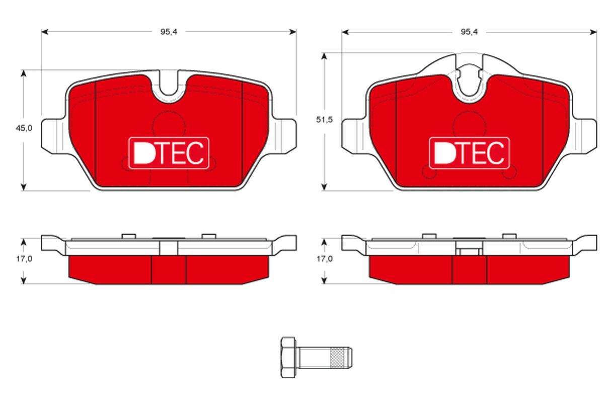 Brake Pad Set, disc brake GDB1612DTE