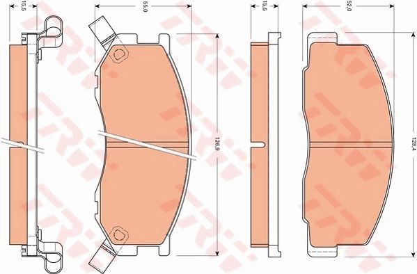 TRW DISC BRAKE PADS - TecDoc Only