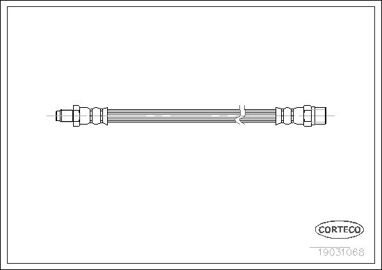 FLEXIBLE DE FREIN VW L.T. TRANSP  0705