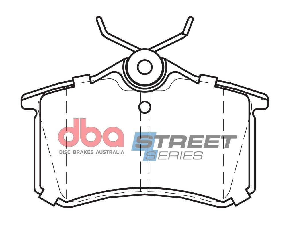 DBA SS STREET SERIES BRAKE PADS [ Audi/Citroen/Peugeot/Seat/Skoda & VW 1998-2014 R ] - TecDoc Only