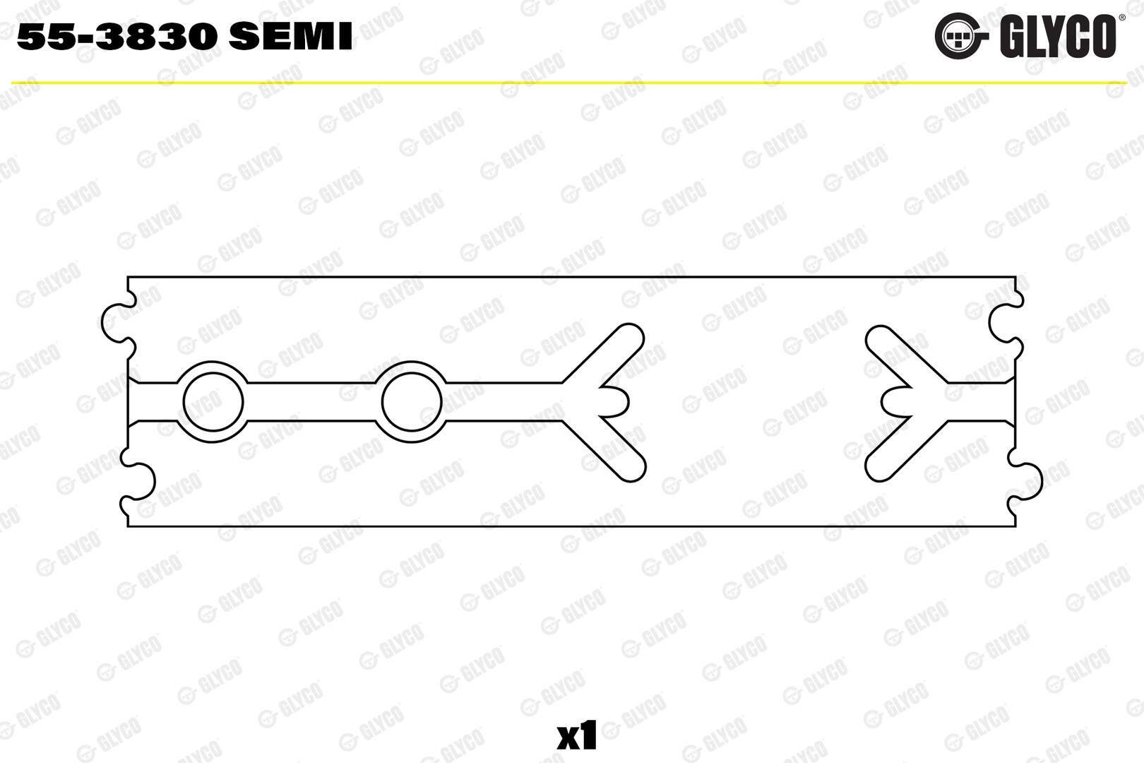 GLYCO 55-3830 SEMI - Lagerbuchse, Pleuel