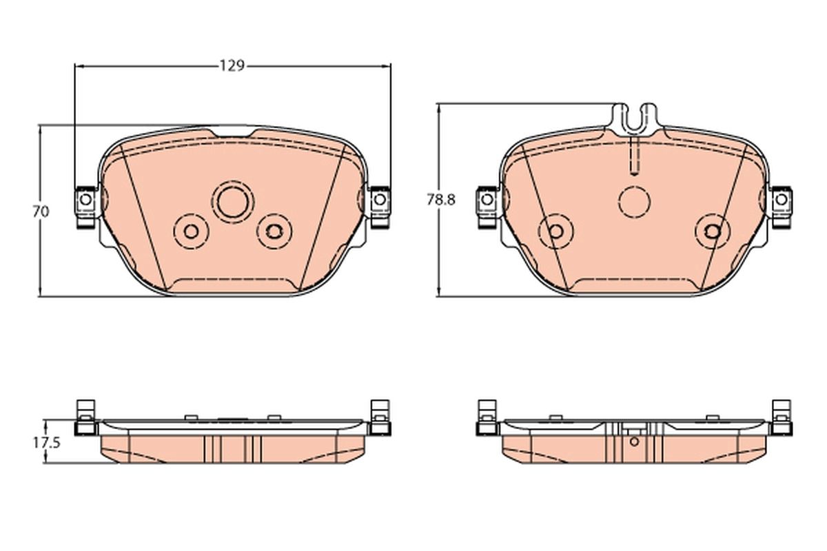 Комплект тормозных колодок, дисковый тормоз GDB2191