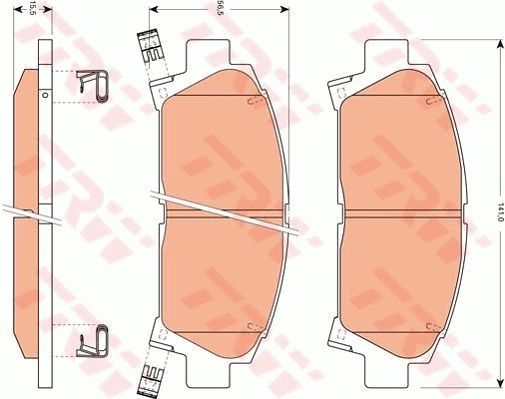 TRW DISC BRAKE PADS - TecDoc Only