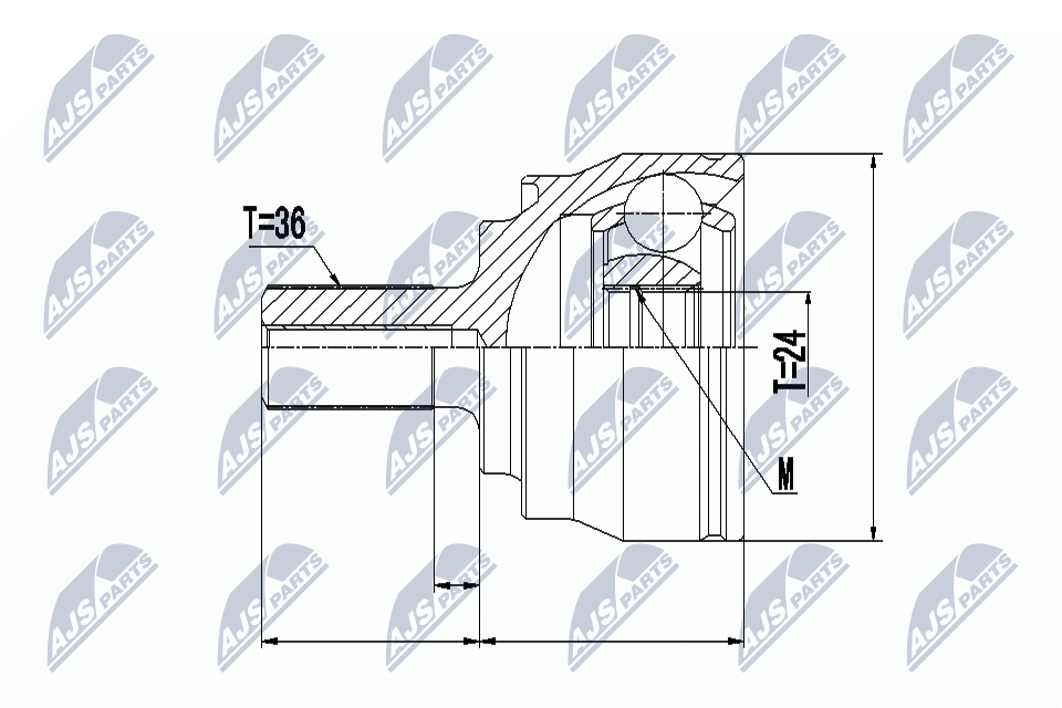 NTY NPZ-VV-020 - Gelenksatz, Antriebswelle