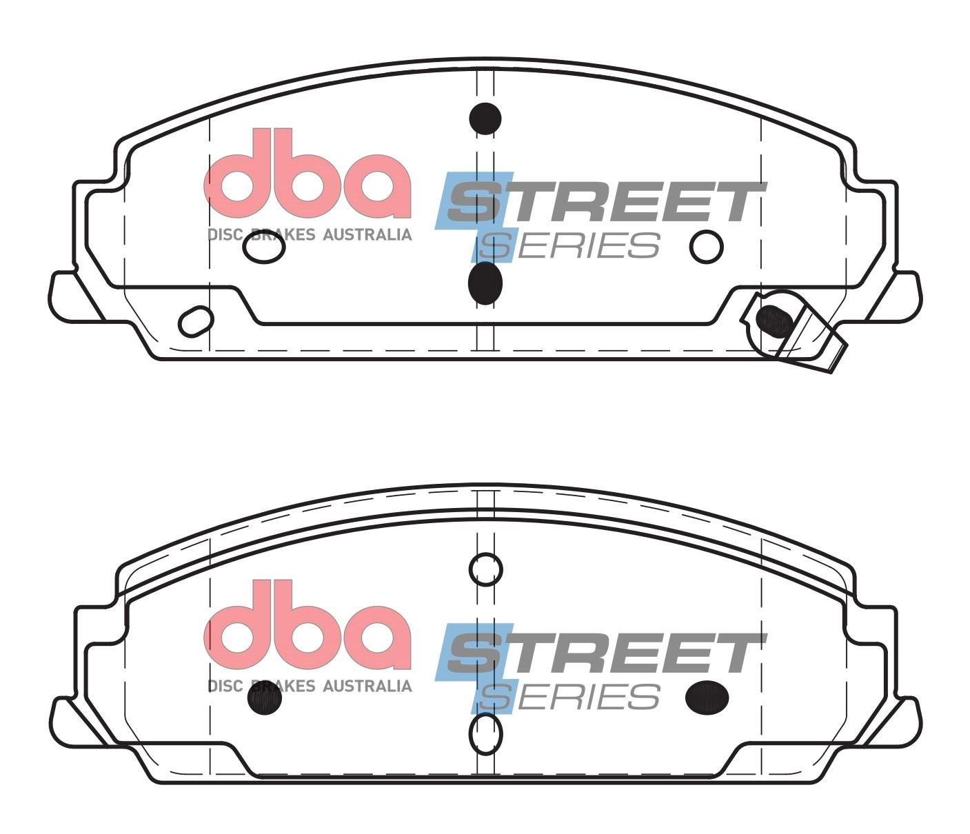 DBA SS STREET SERIES BRAKE PADS [ Holden Commodore VF / 2013-17 F ] - TecDoc Only
