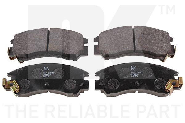 Bremsbelagsatz, Scheibenbremse