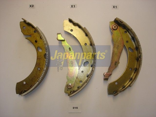 JAPANPARTS GF-216AF - Bremsbackensatz