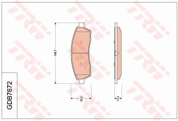 TRW DISC BRAKE PADS - TecDoc Only