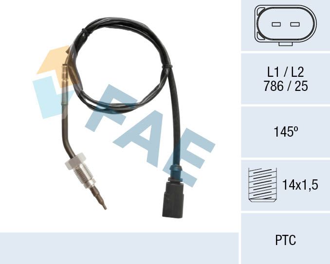 Sensor, Abgastemperatur
