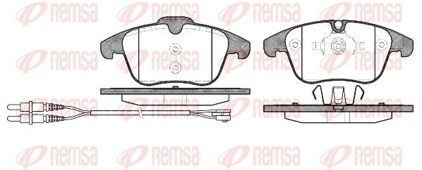 Brake Pad Set, disc brake 1249.01