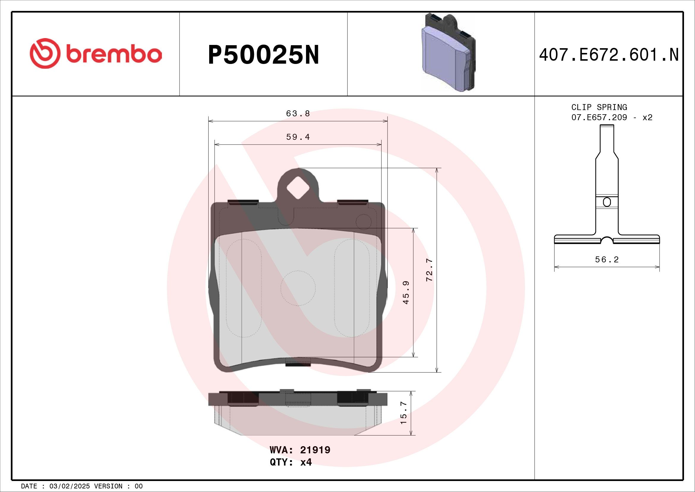 MERCEDES BENZ C180 CL203 01-02 (RR) - TecDoc 1
