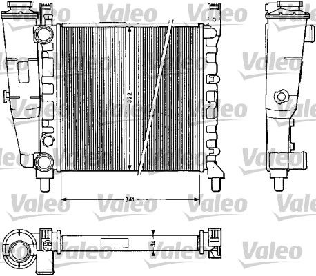 RAD MOT FIAT UNO  .