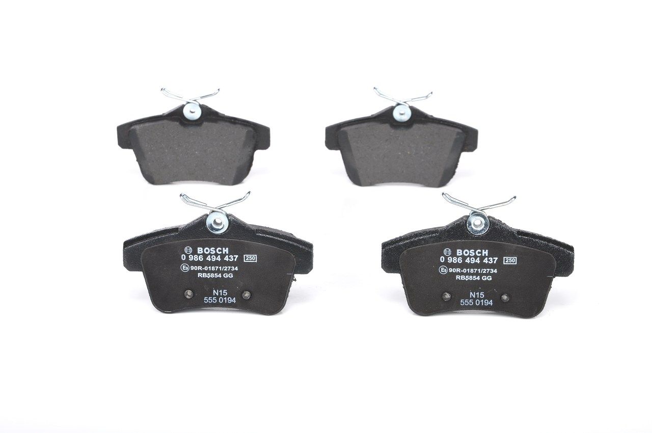 Brake Pad Set, disc brake 0 986 494 437