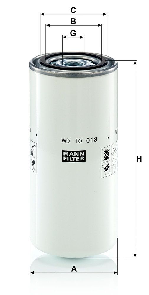 Filter, Arbeitshydraulik Filter, Arbeitshydraulik