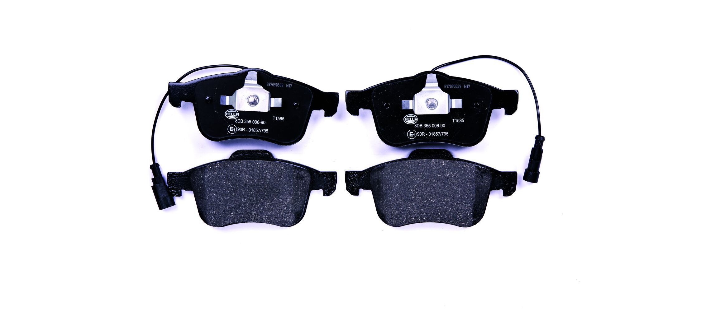 HELLA 8DB 355 006-901 - Bremsbelagsatz, Scheibenbremse