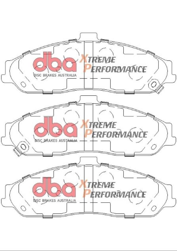 DBA XP PERFORMANCE BRAKE PADS [ Ford Falcon BA XR6 XR8 with C5 C6 Caliper / FPV with PBR Caliper 02-05 F ] - TecDoc Only