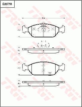 TRW DISC BRAKE PADS - TecDoc Only