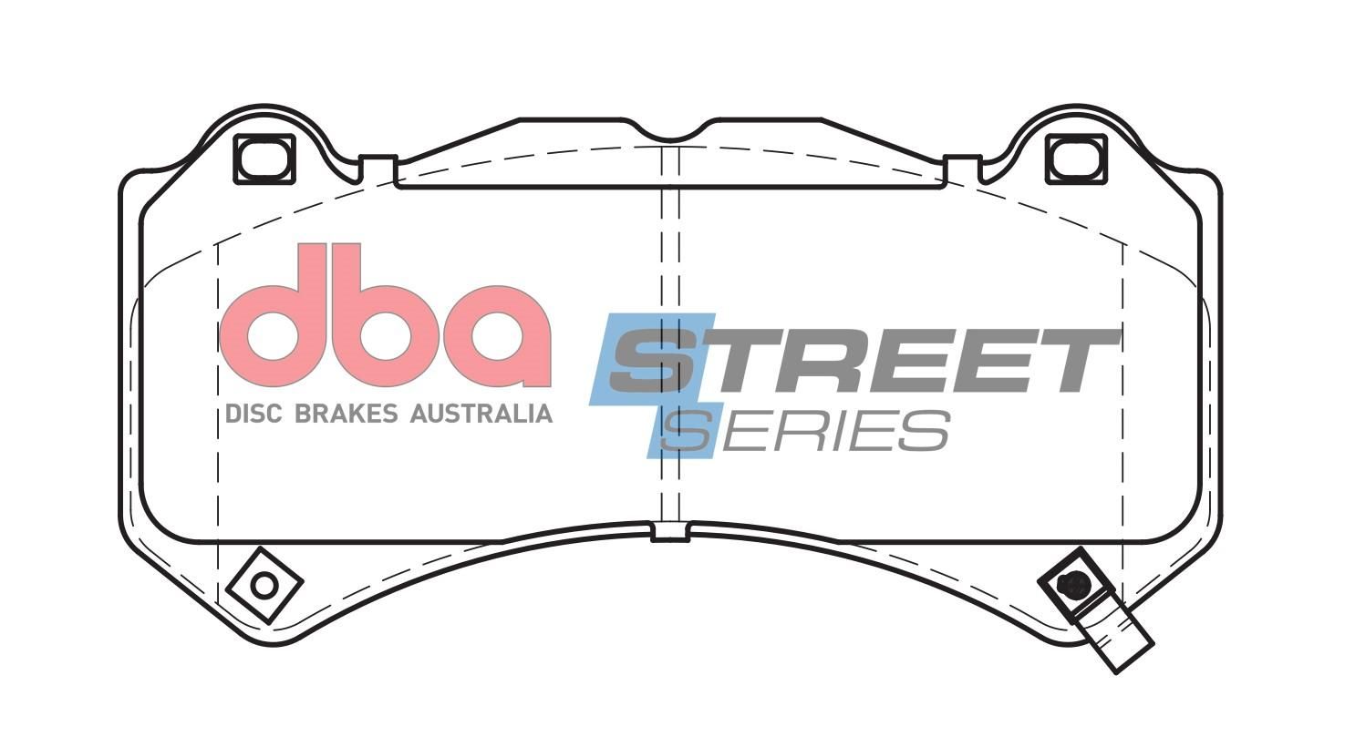 DBA SS STREET SERIES BRAKE PADS [ Nissan GTR/Jeep Ghrand Cherokee/ Cadilac CTS/Chevrolet Camaro F ] - TecDoc Only