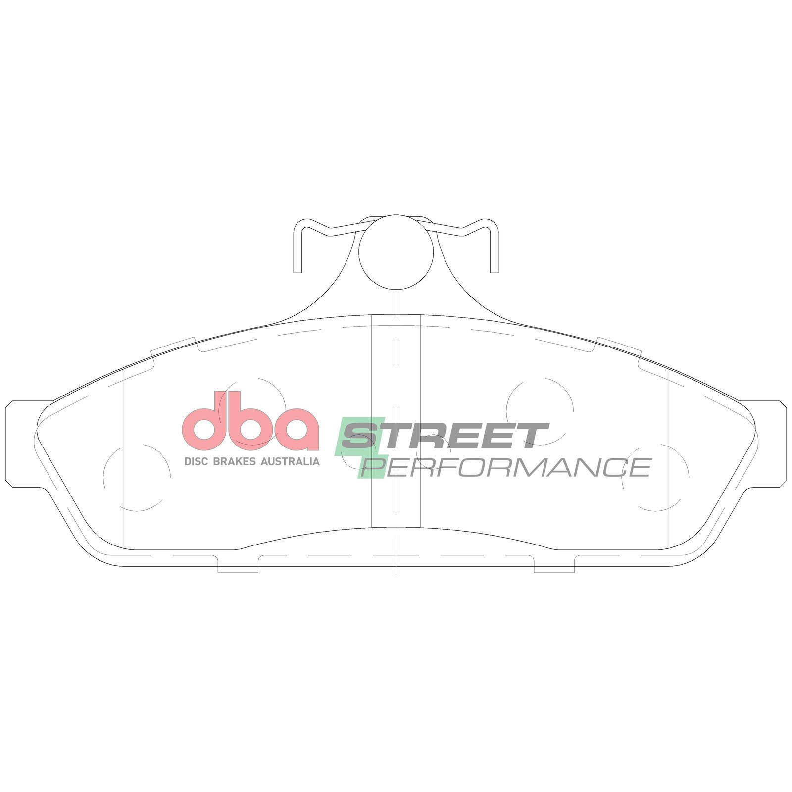 DBA SP STREET PERFORMANCE BRAKE PADS [ Ford/Holden 1980-03 R ] - TecDoc Only