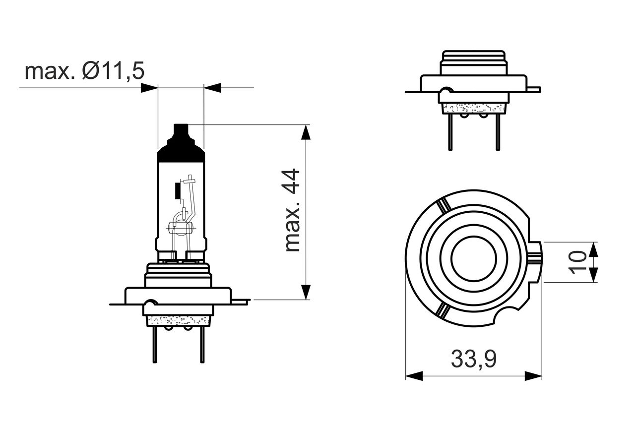 Gl&uuml;hlampe, Fernscheinwerfer
