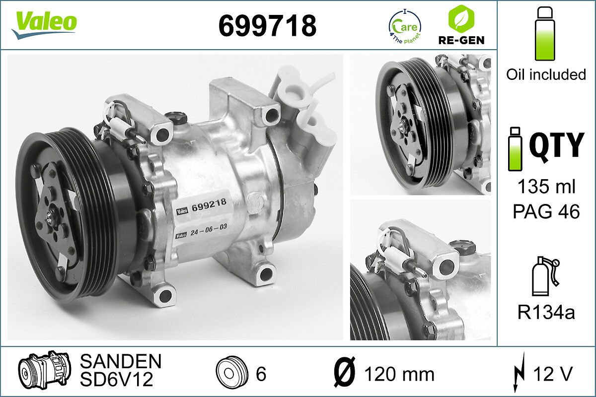 VALEO 699718 - Kompressor, Klimaanlage