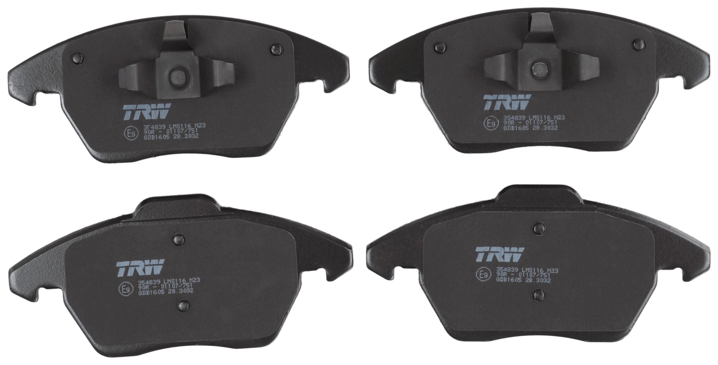 TRW DISC BRAKE PADS - TecDoc 2