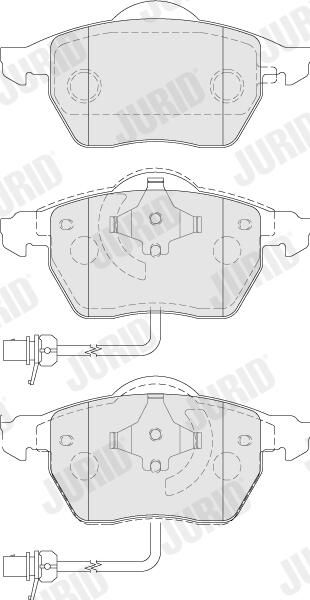 Bremsbelagsatz, Scheibenbremse