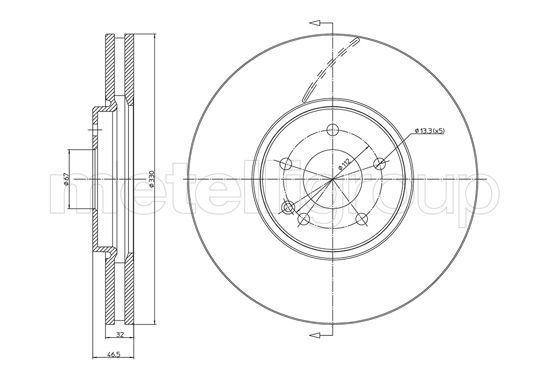 Brake Disc 23-1157C