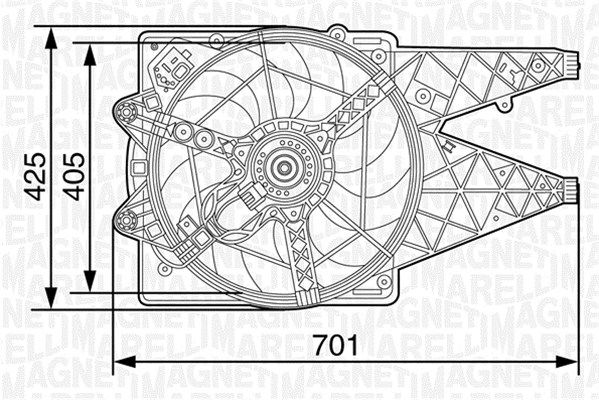 069422454010 MAGNETI MARELLI ventilátor, motorhűtés