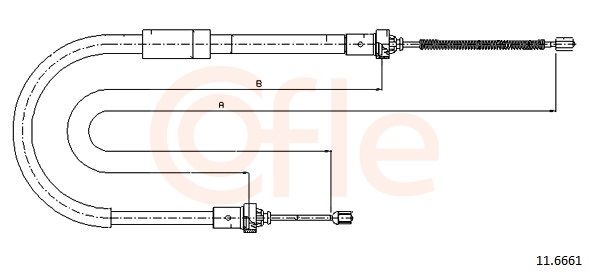 COFLE 11.6661 - Seilzug, Feststellbremse