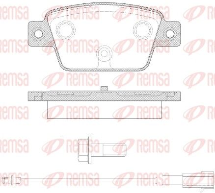 Brake Pad Set, disc brake 0861.12