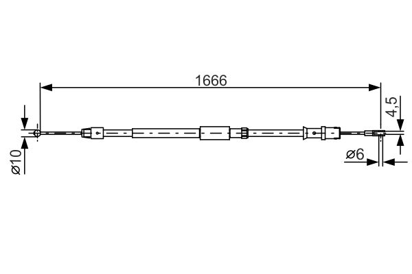 BOSCH 1 987 482 032 Cable Pull, parking brake