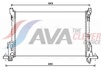 AVA QUALITY COOLING RT2625 - Kühler, Motorkühlung