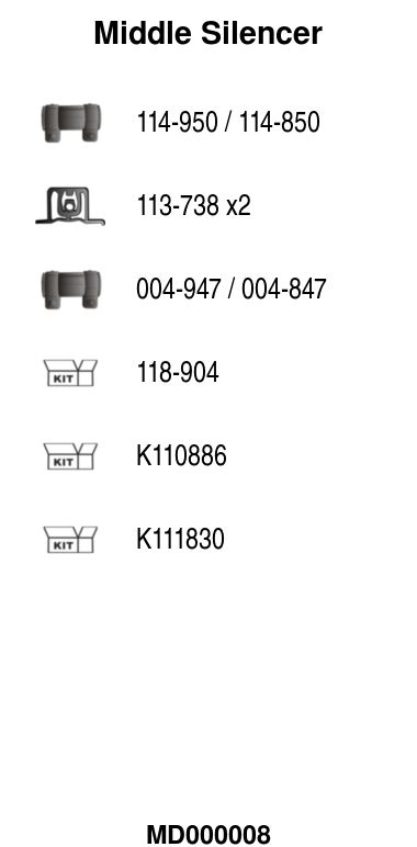 Mittelschalld&auml;mpfer