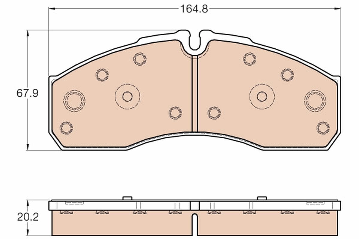 Brake Pad Set, disc brake GDB3567