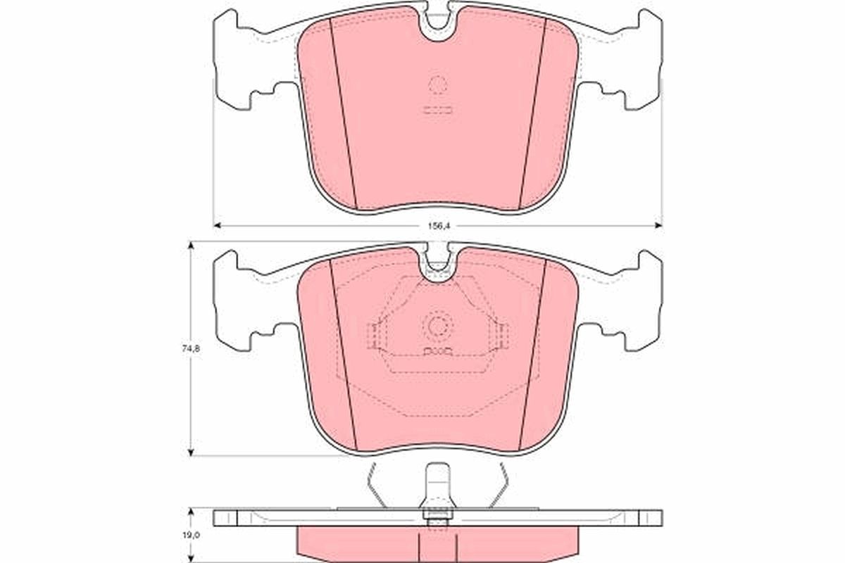 Brake Pad Set, disc brake GDB1118