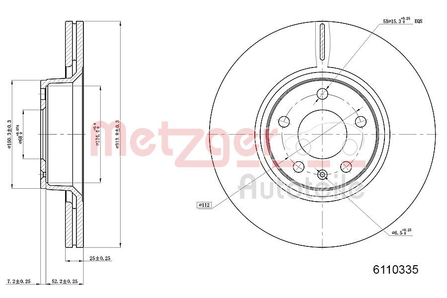 Brake Disc 6110335