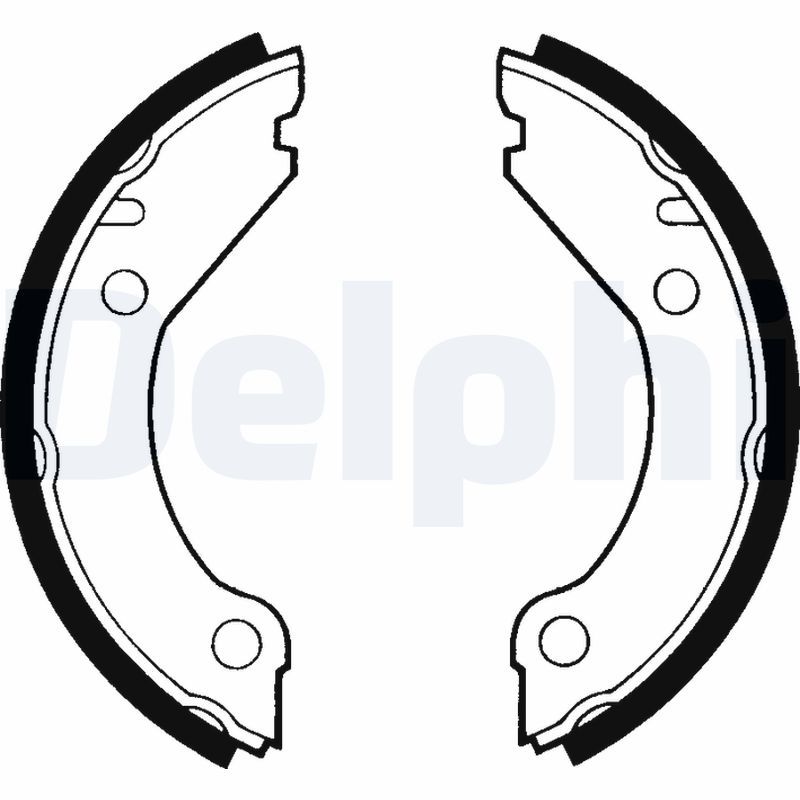 BRP BRS1375 Brake Shoe Set, parking brake