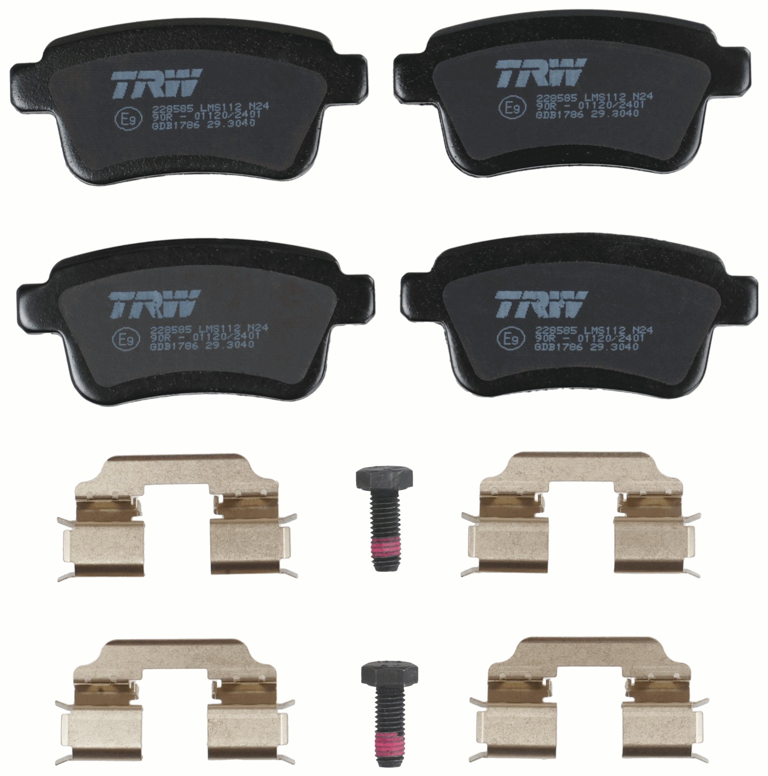 TRW DISC BRAKE PADS - TecDoc 2