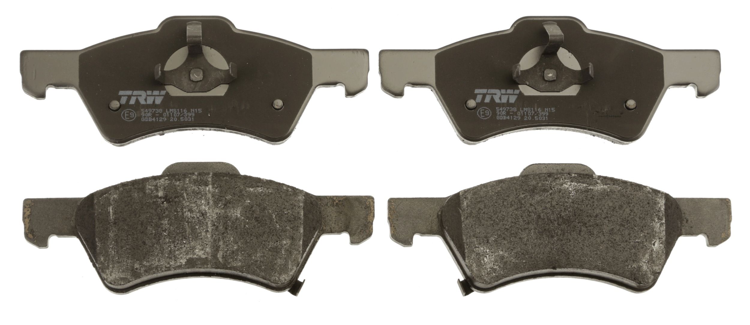 TRW DISC BRAKE PADS - TecDoc 2