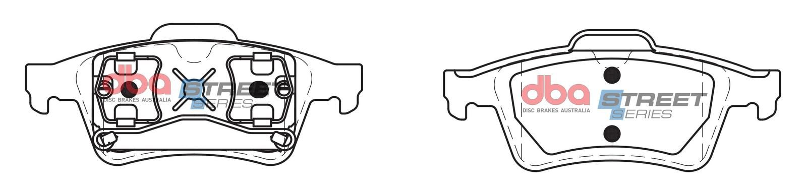 DBA SS STREET SERIES BRAKE PADS [ Holden/Mazda/Renault/SAAB & Volvo 2001-2014 R ] - TecDoc Only
